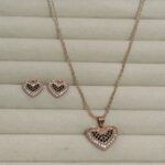 Amazing Heart Shape Necklace & Earrings Set