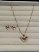 Amazing Heart Shape Necklace & Earrings Set