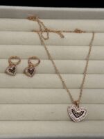 Amazing Heart Shape Necklace & Earrings Set - Image 2