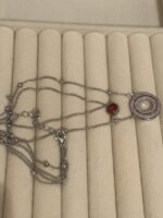 Amazing Red Stone Double Chain Necklace - Image 2