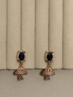 Amazing Royal Blue Stone Jhumkay