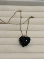 Amazing Black Heart Chain Necklace - Image 2