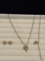Amazing Trendy Heart Double Chain Necklace - Image 2